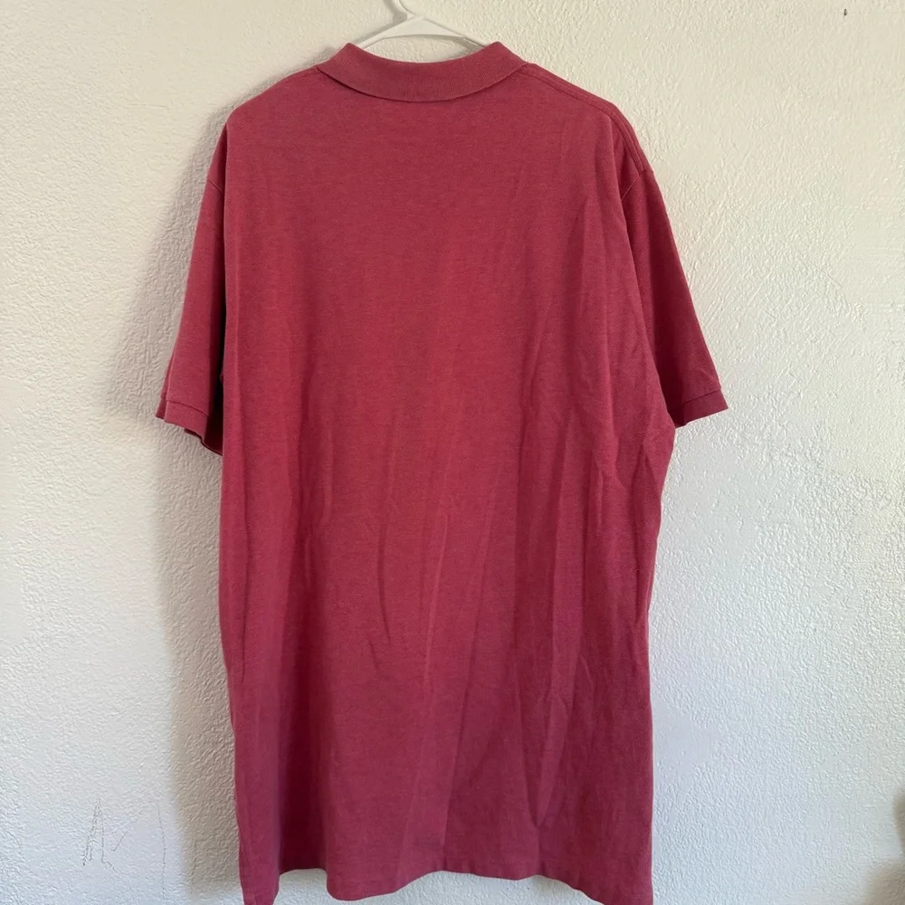 Polo Ralph Lauren Men’s XL Short Sleeve Polo Red Blue Pony Logo Preppy - Picture 7 of 8
